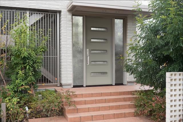 Gray Contemporary Steel Door